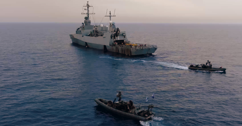 כך נראה תרגיל משותף של שייטת ספינת הטילים והקומנדו הימי לצד כוחות מצבא ארה"ב